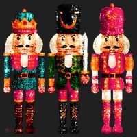 Sequin Nutcracker Christmas Xmas Women's Sweatshirt thumb 2