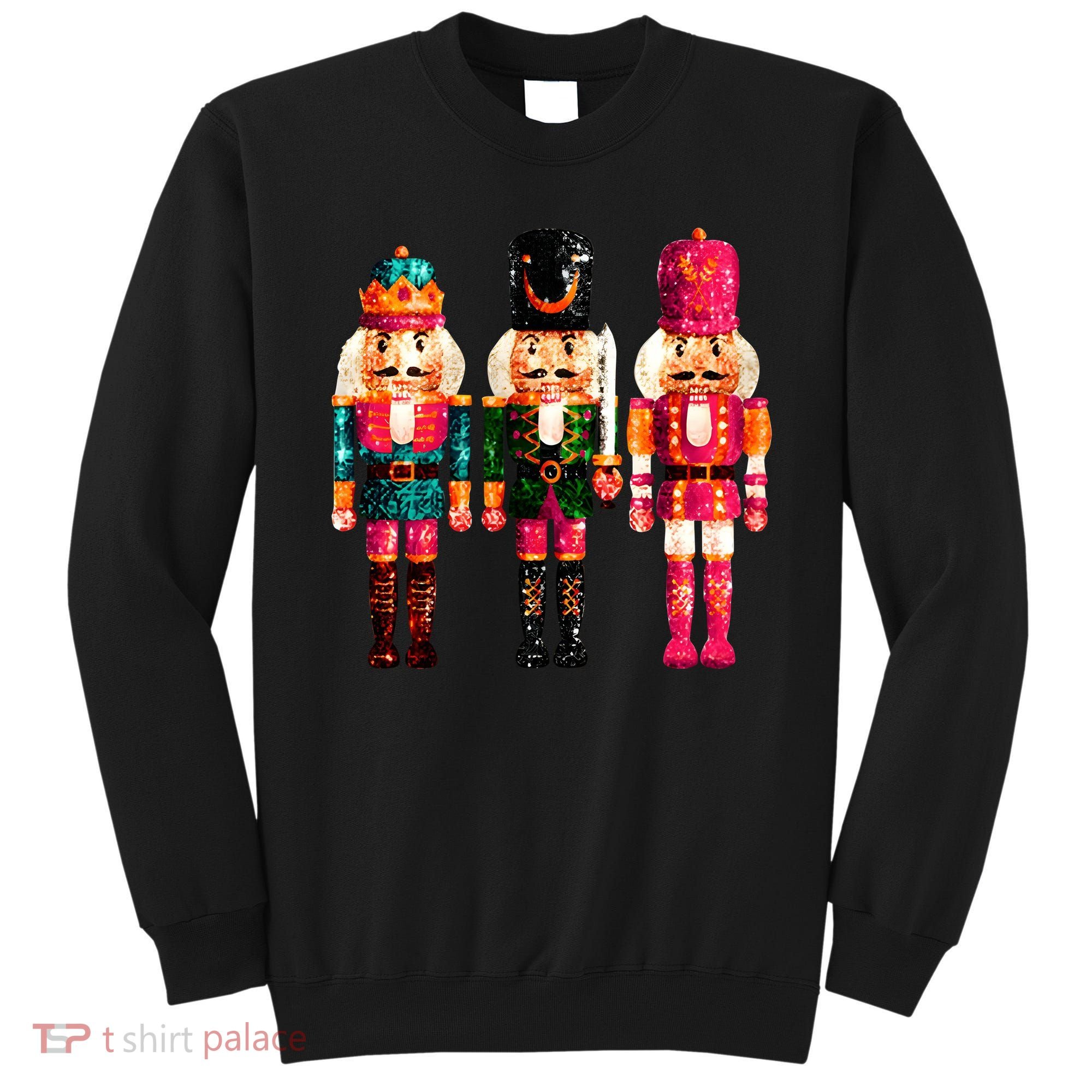 Sequin Nutcracker Christmas Xmas Sweatshirt