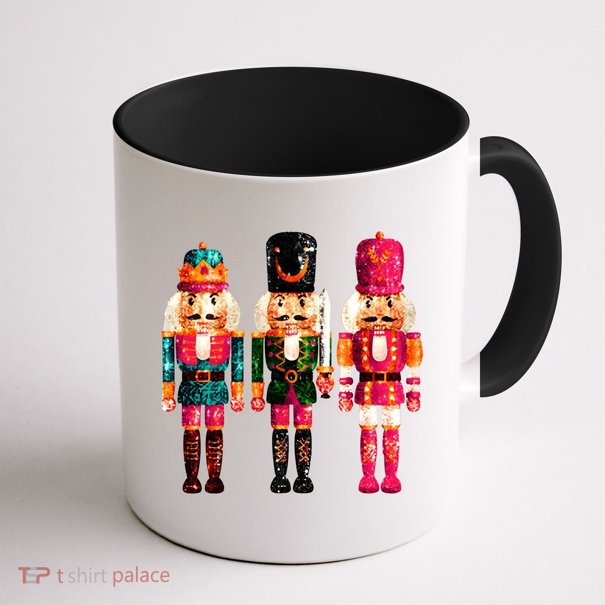 Sequin Nutcracker Christmas Xmas Coffee Mug