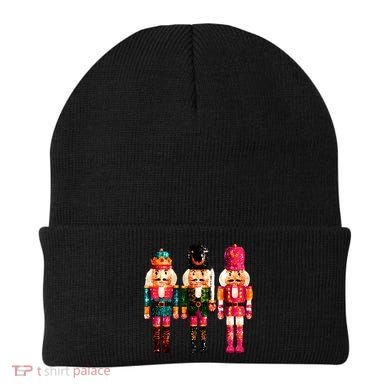 Sequin Nutcracker Christmas Xmas Beanie