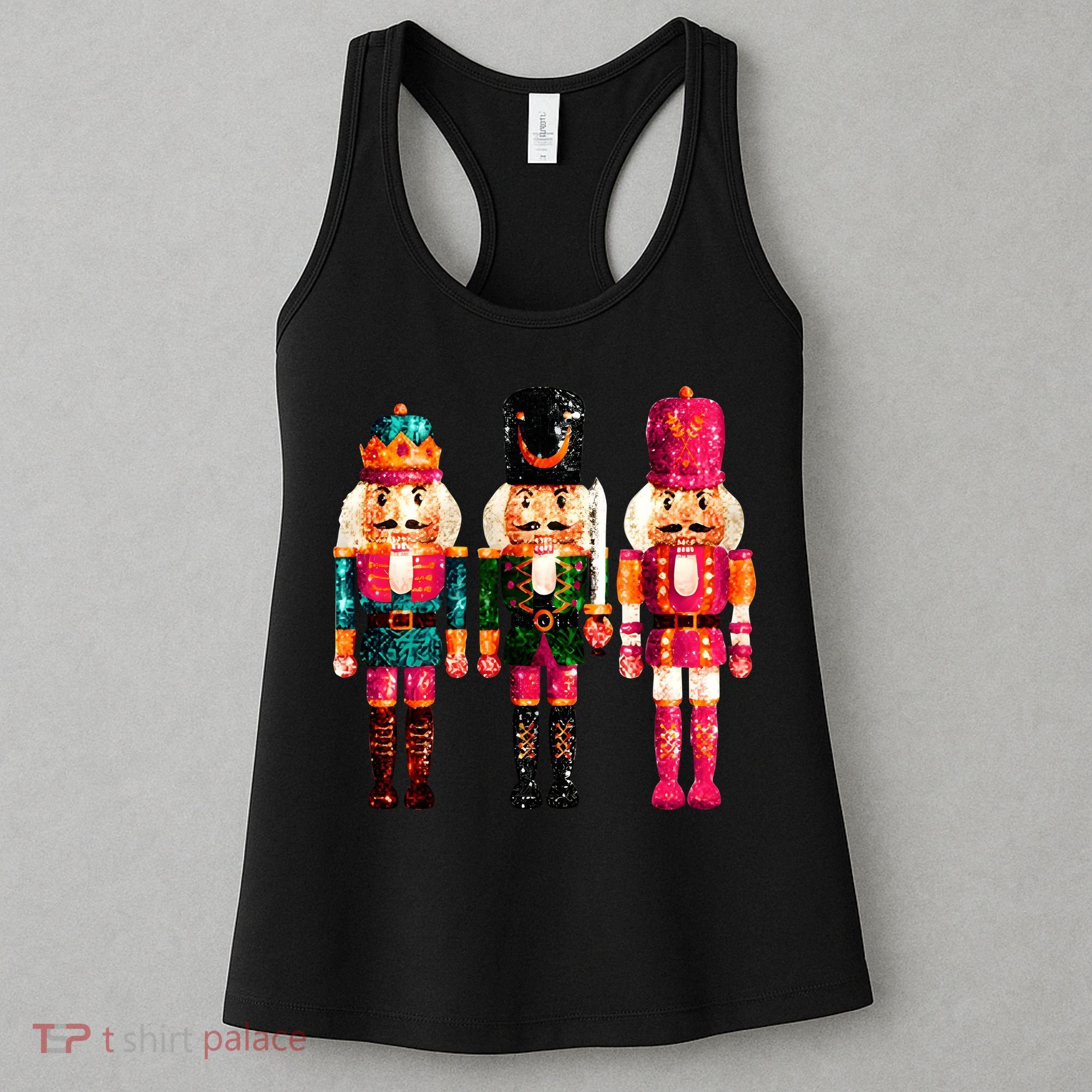 Sequin Nutcracker Christmas Xmas Women's Tank Top
