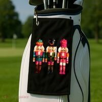 Sequin Nutcracker Christmas Xmas Golf Towel thumb 2