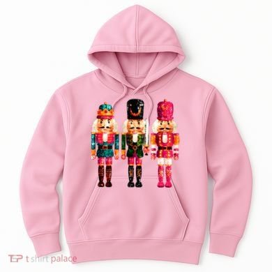 Sequin Nutcracker Christmas Xmas Hoodie