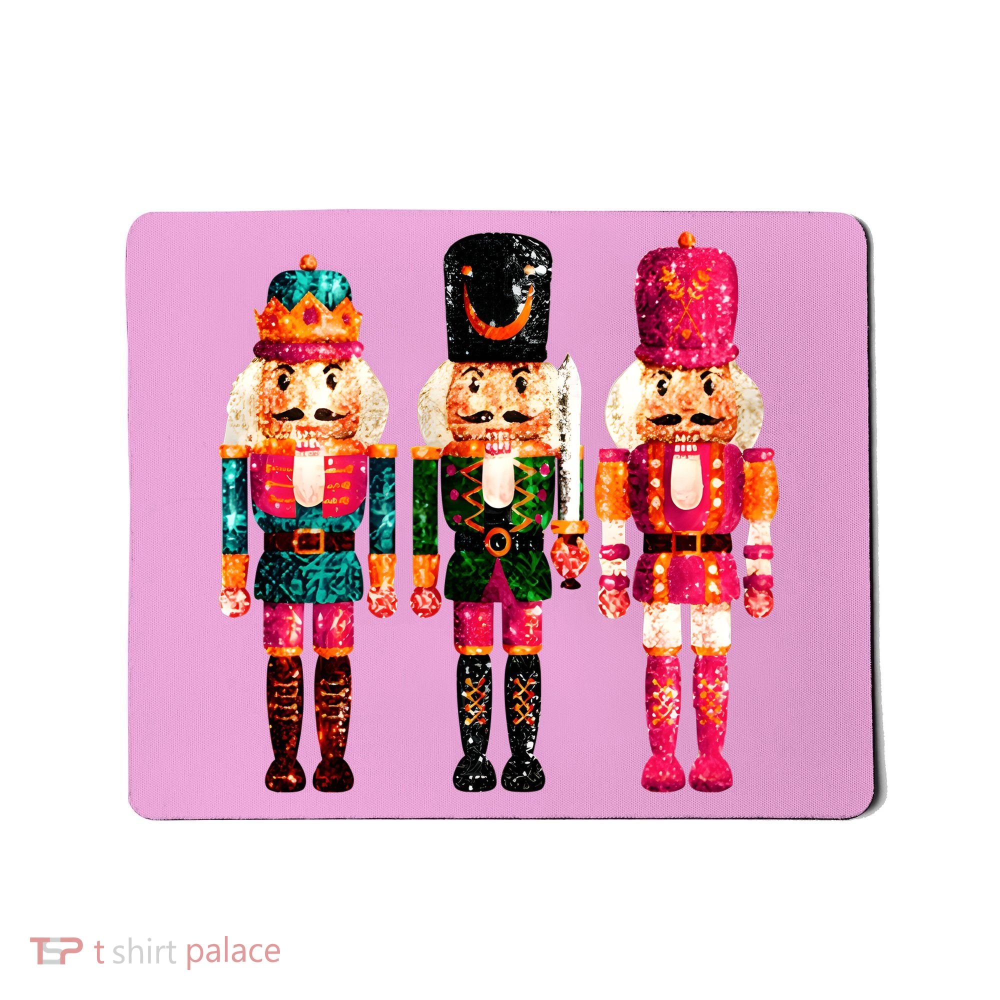 Sequin Nutcracker Christmas Xmas Mousepad