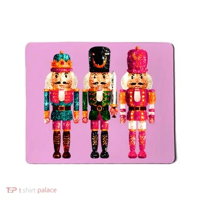 Sequin Nutcracker Christmas Xmas Mousepad