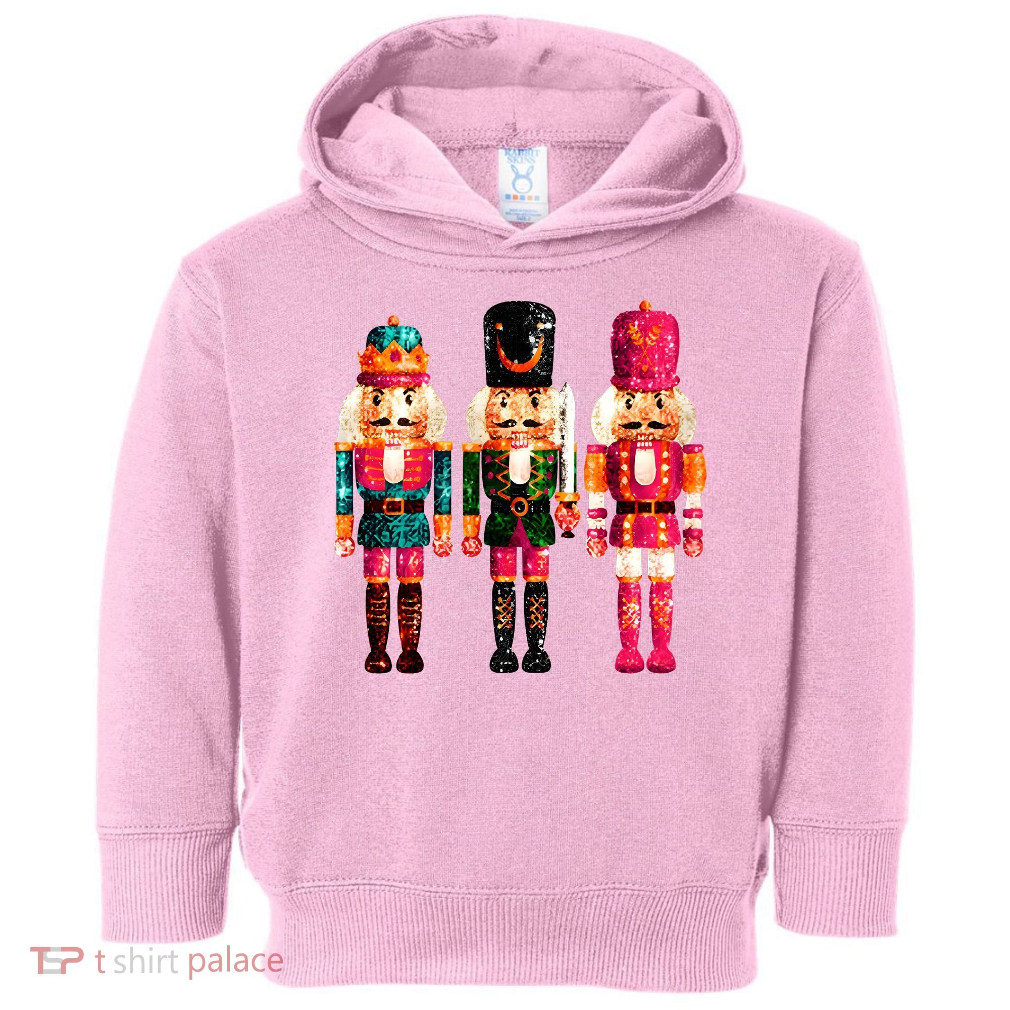 Sequin Nutcracker Christmas Xmas Toddler Hoodie