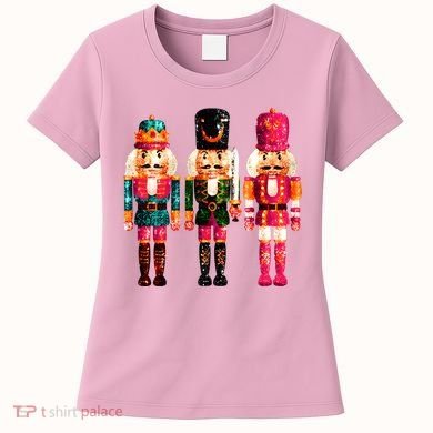 Sequin Nutcracker Christmas Xmas Women's T-Shirt