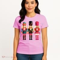 Sequin Nutcracker Christmas Xmas Women's T-Shirt thumb 4