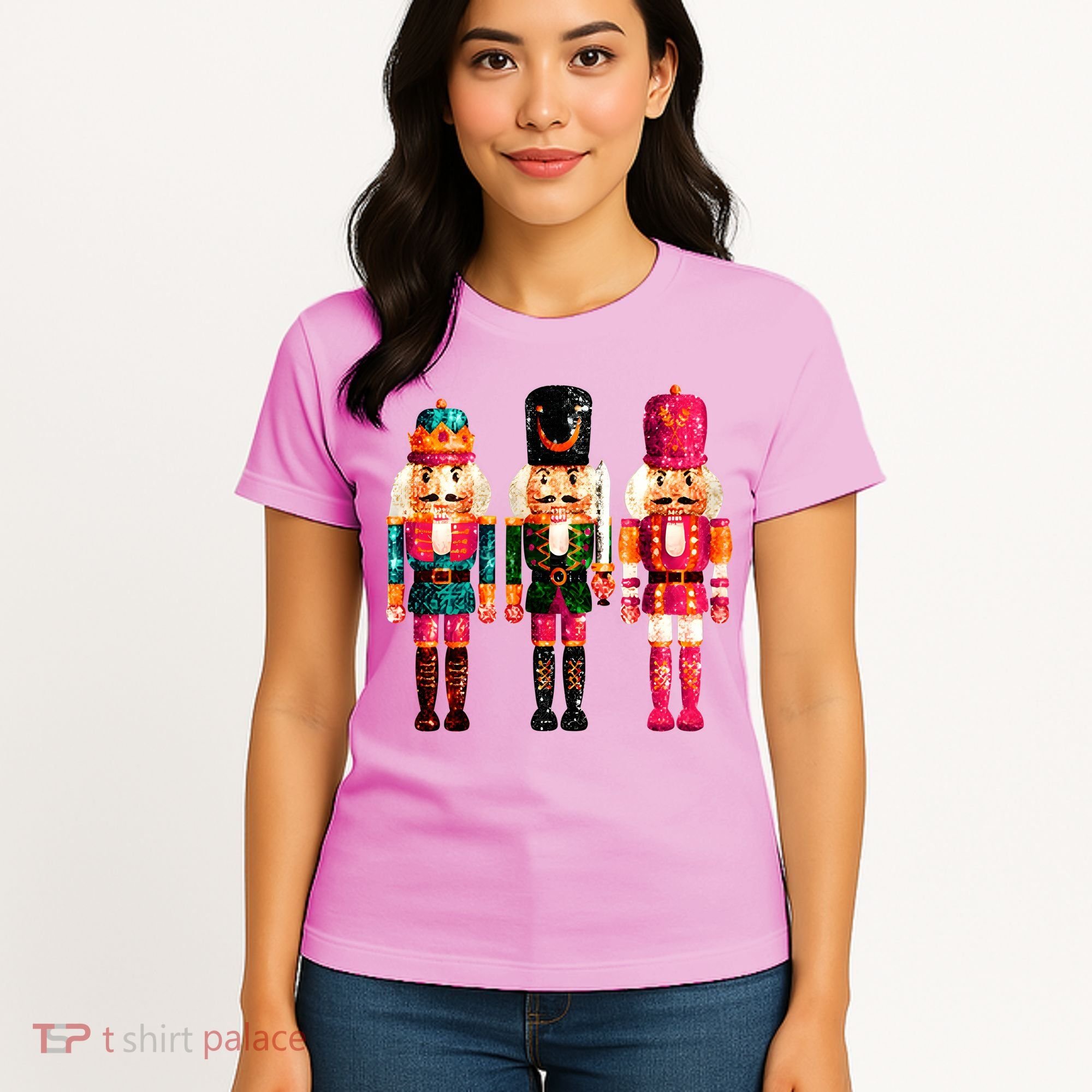 Sequin Nutcracker Christmas Xmas Women's T-Shirt