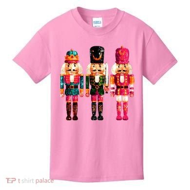 Sequin Nutcracker Christmas Xmas Kids T-Shirt