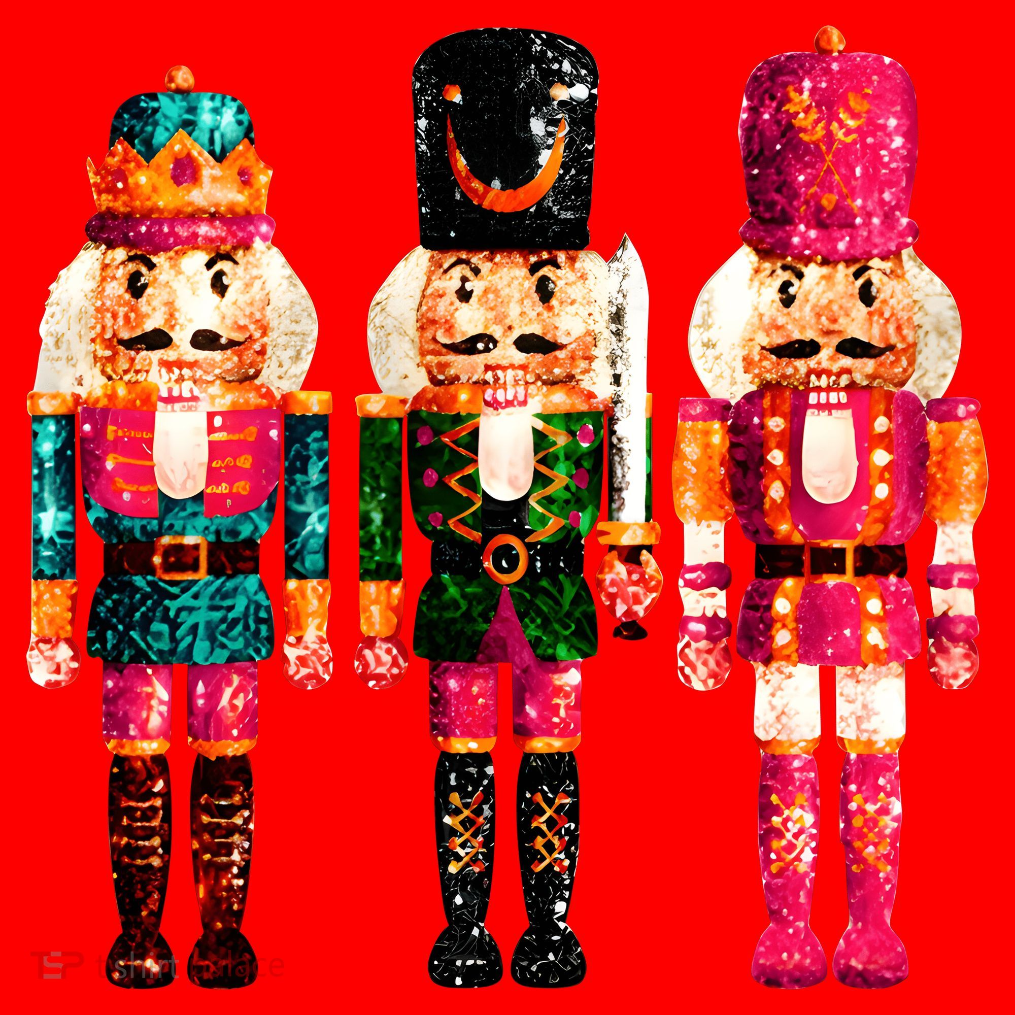 Sequin Nutcracker Christmas Xmas Santa Hat