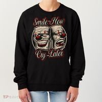 Smile Now Cry Later Drama Masks Women's Sweatshirt thumb 0