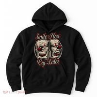 Smile Now Cry Later Drama Masks Hoodie thumb 0