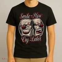 Smile Now Cry Later Drama Masks T-Shirt thumb 3