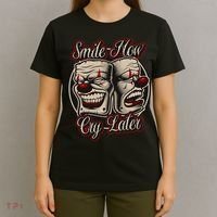 Smile Now Cry Later Drama Masks T-Shirt thumb 4