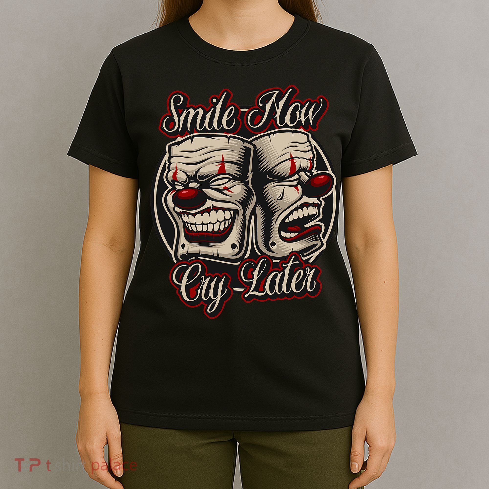Smile Now Cry Later Drama Masks T-Shirt