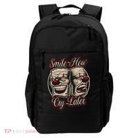 Smile Now Cry Later Drama Masks Backpack thumb 0