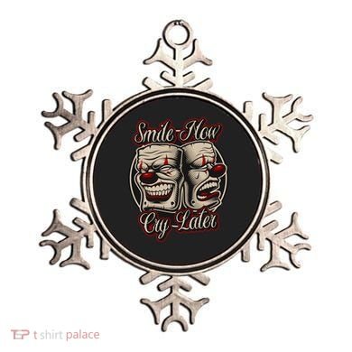 Smile Now Cry Later Drama Masks Ornament