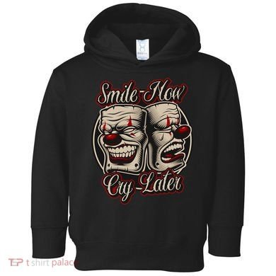 Smile Now Cry Later Drama Masks Toddler Hoodie