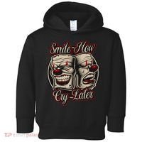 Smile Now Cry Later Drama Masks Toddler Hoodie thumb 0