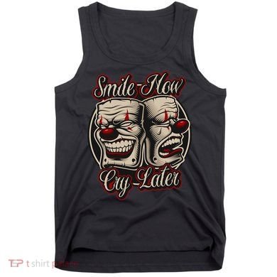 Smile Now Cry Later Drama Masks Tank Top