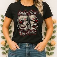 Smile Now Cry Later Drama Masks Women's T-Shirt thumb 2