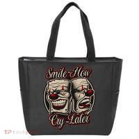 Smile Now Cry Later Drama Masks Tote Bag thumb 0