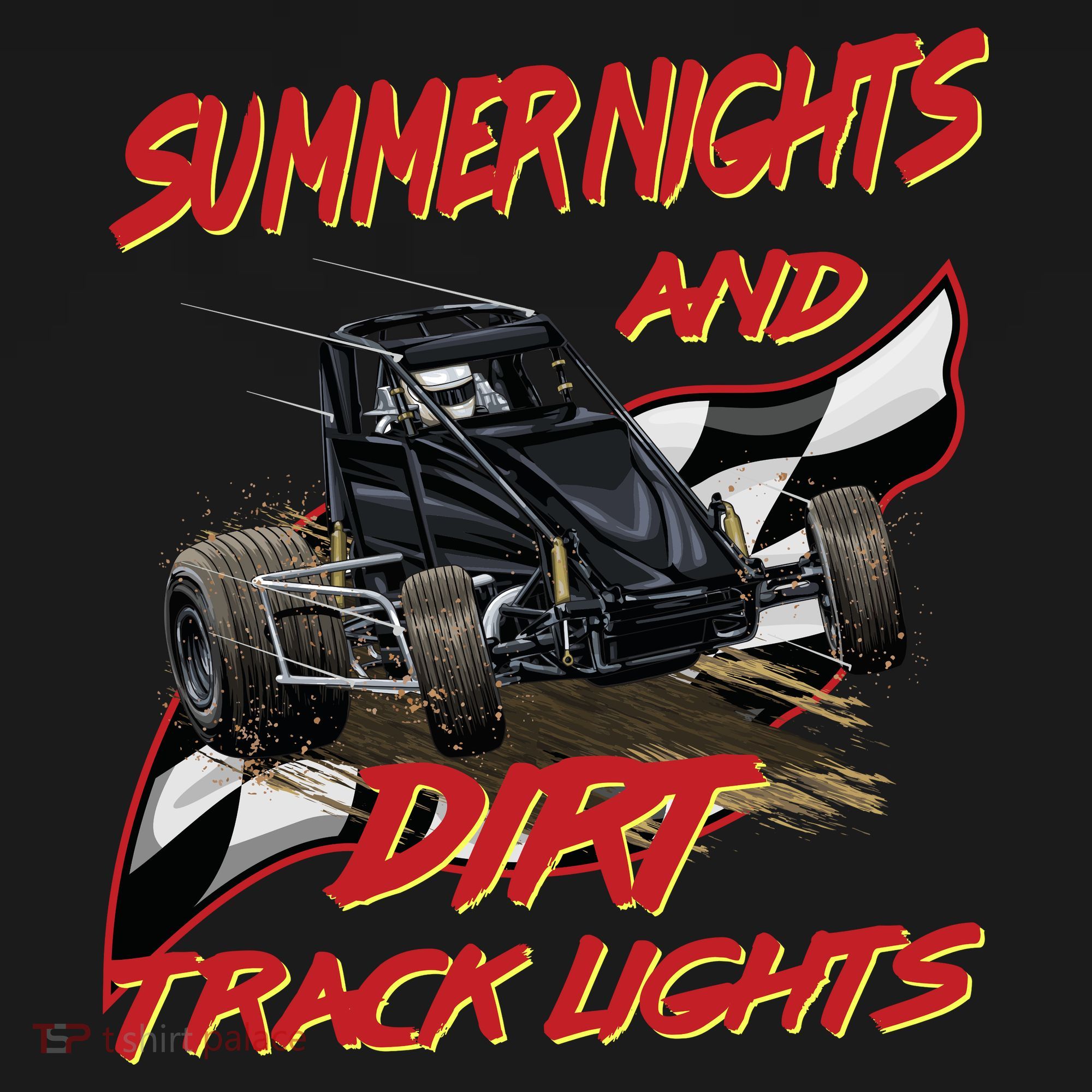 Summer Nights Dirt Track Lights | Dirt Track Racing | Motocross Gift Women's Hoodie