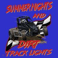 Summer Nights Dirt Track Lights | Dirt Track Racing | Motocross Gift Sweatshirt thumb 3