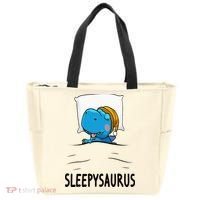 Sleepysaurus nightshirt Dinosaur Dino TRex nightgown Sleep Tote Bag thumb 0