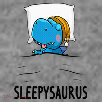 Sleepysaurus nightshirt Dinosaur Dino TRex nightgown Sleep Toddler Hoodie thumb 2