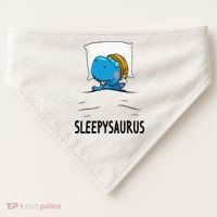 Sleepysaurus nightshirt Dinosaur Dino TRex nightgown Sleep USA-Made Doggie Bandana thumb 0