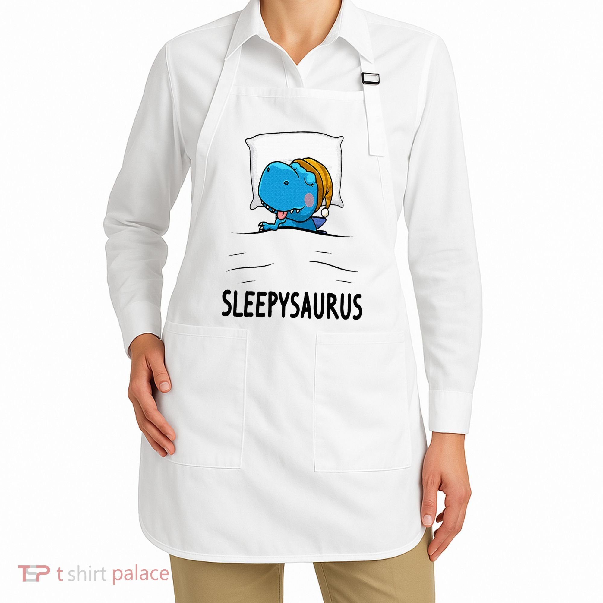 Sleepysaurus nightshirt Dinosaur Dino TRex nightgown Sleep Apron