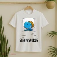 Sleepysaurus nightshirt Dinosaur Dino TRex nightgown Sleep T-Shirt thumb 2
