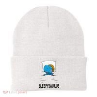 Sleepysaurus nightshirt Dinosaur Dino TRex nightgown Sleep Beanie thumb 0
