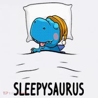 Sleepysaurus nightshirt Dinosaur Dino TRex nightgown Sleep Ornament thumb 1
