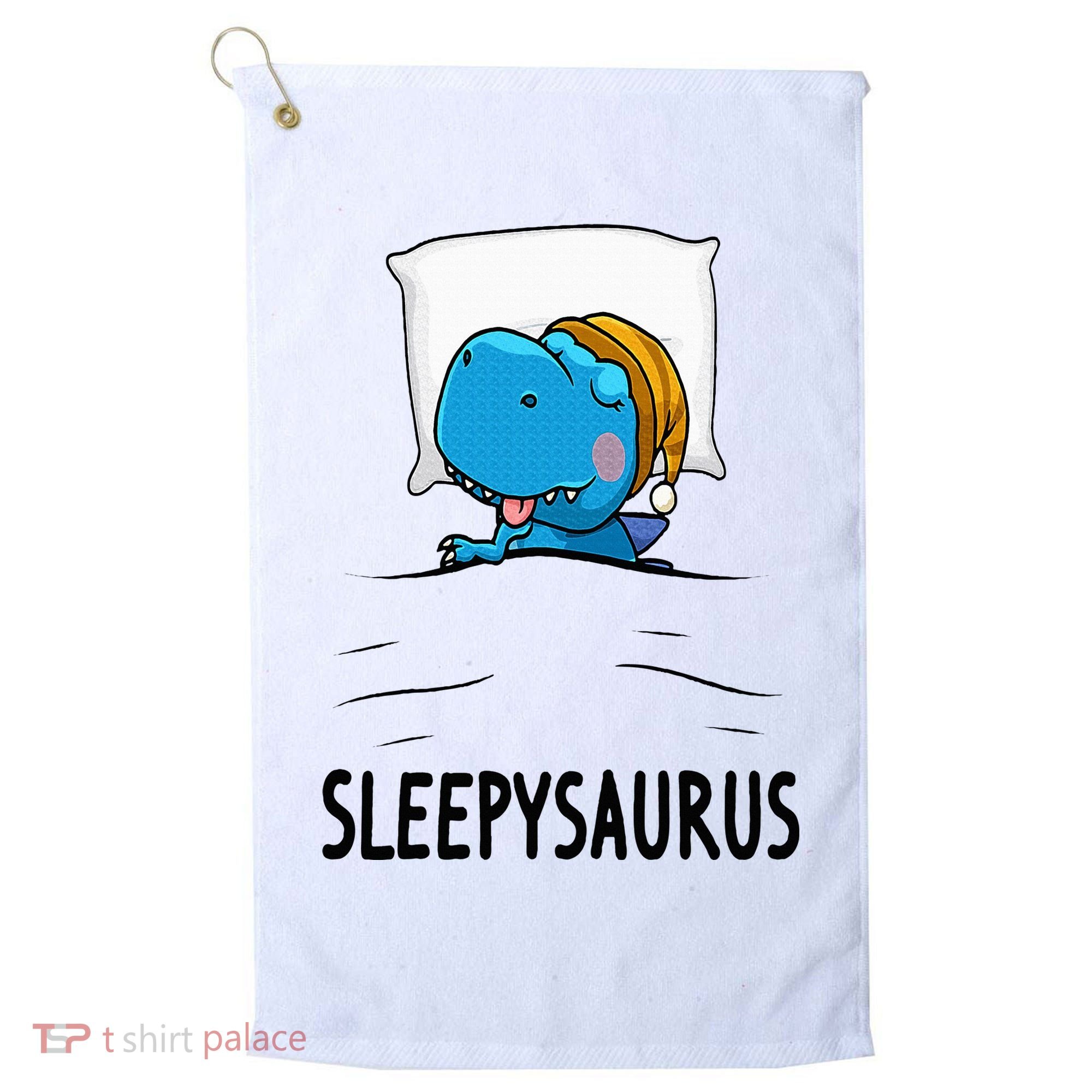Sleepysaurus nightshirt Dinosaur Dino TRex nightgown Sleep Golf Towel