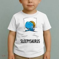 Sleepysaurus nightshirt Dinosaur Dino TRex nightgown Sleep Toddler T-Shirt thumb 2