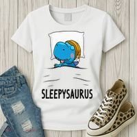 Sleepysaurus nightshirt Dinosaur Dino TRex nightgown Sleep Women's T-Shirt thumb 3