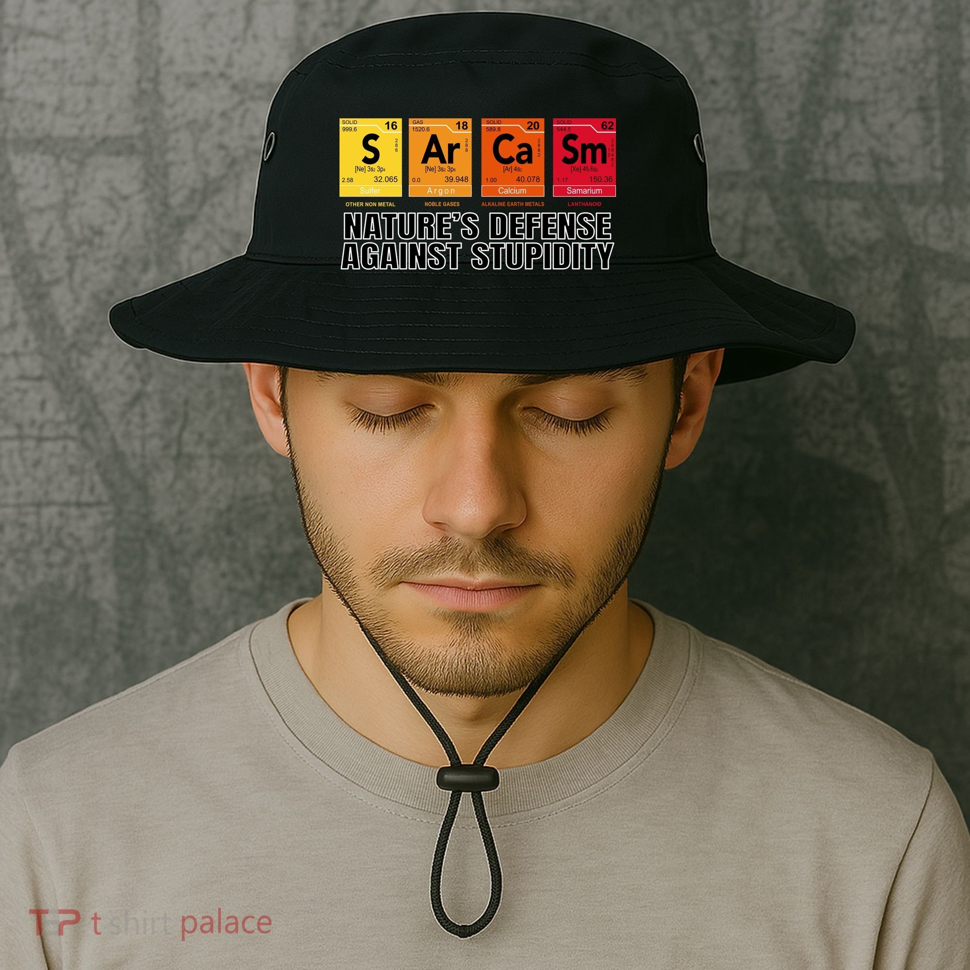 Sarcasm Natures Defense Against Stupidity Bucket Hat