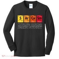 Sarcasm Natures Defense Against Stupidity Kids Long Sleeve Shirt thumb 0