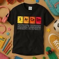 Sarcasm Natures Defense Against Stupidity Kids T-Shirt thumb 3