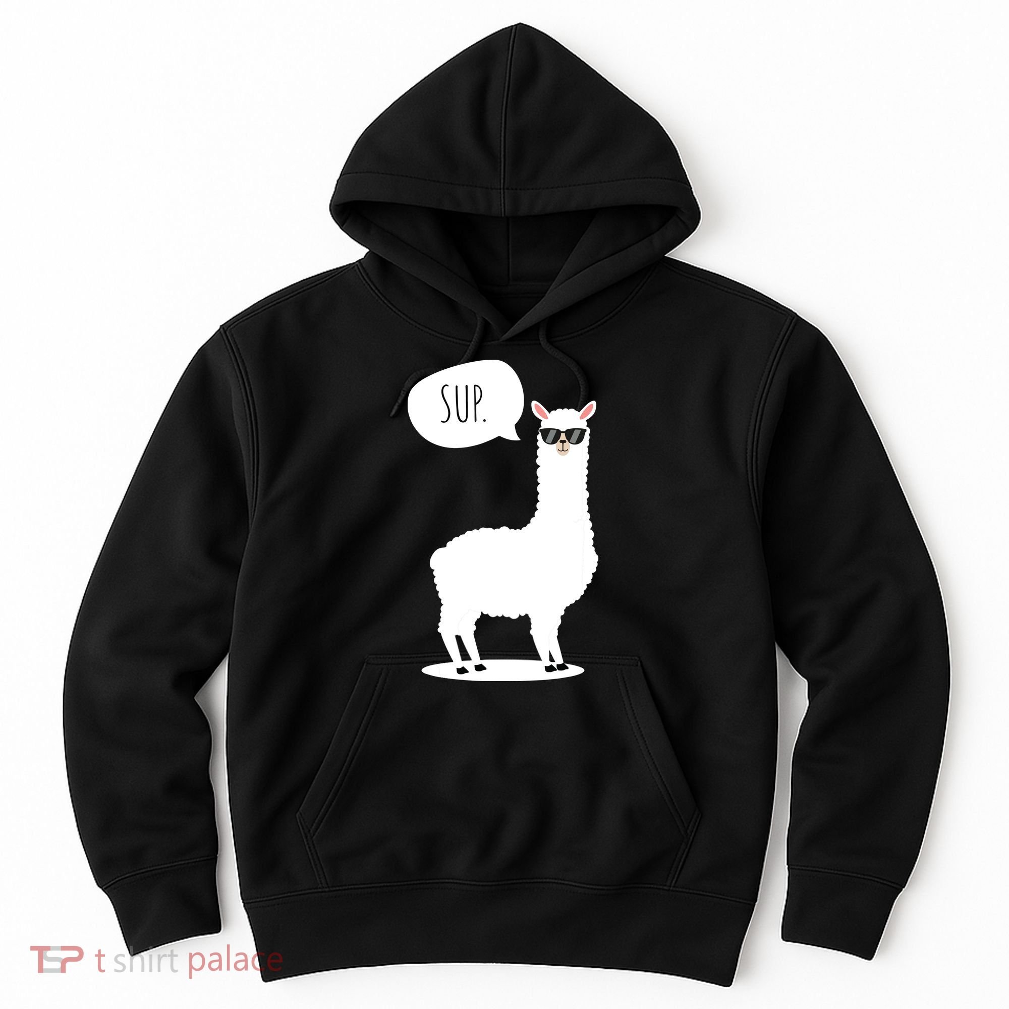 Sup No Drama Llama Alpaca Hoodie