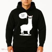 Sup No Drama Llama Alpaca Hoodie thumb 2
