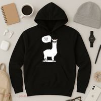 Sup No Drama Llama Alpaca Hoodie thumb 3