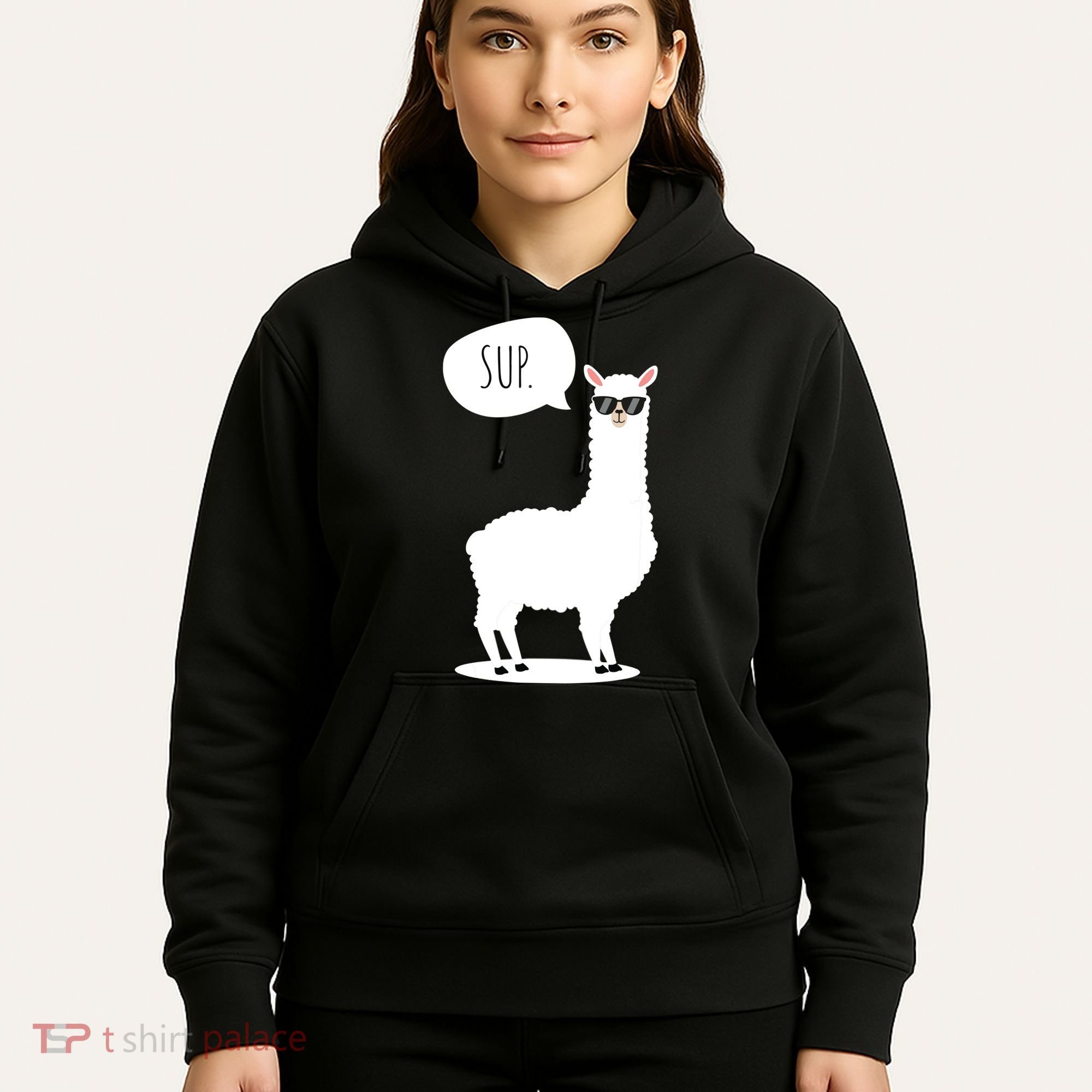 Sup No Drama Llama Alpaca Hoodie