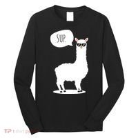 Sup No Drama Llama Alpaca Long Sleeve Shirt thumb 0