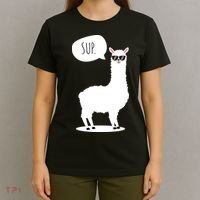 Sup No Drama Llama Alpaca T-Shirt thumb 4