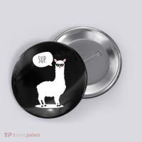 Sup No Drama Llama Alpaca Button thumb 0