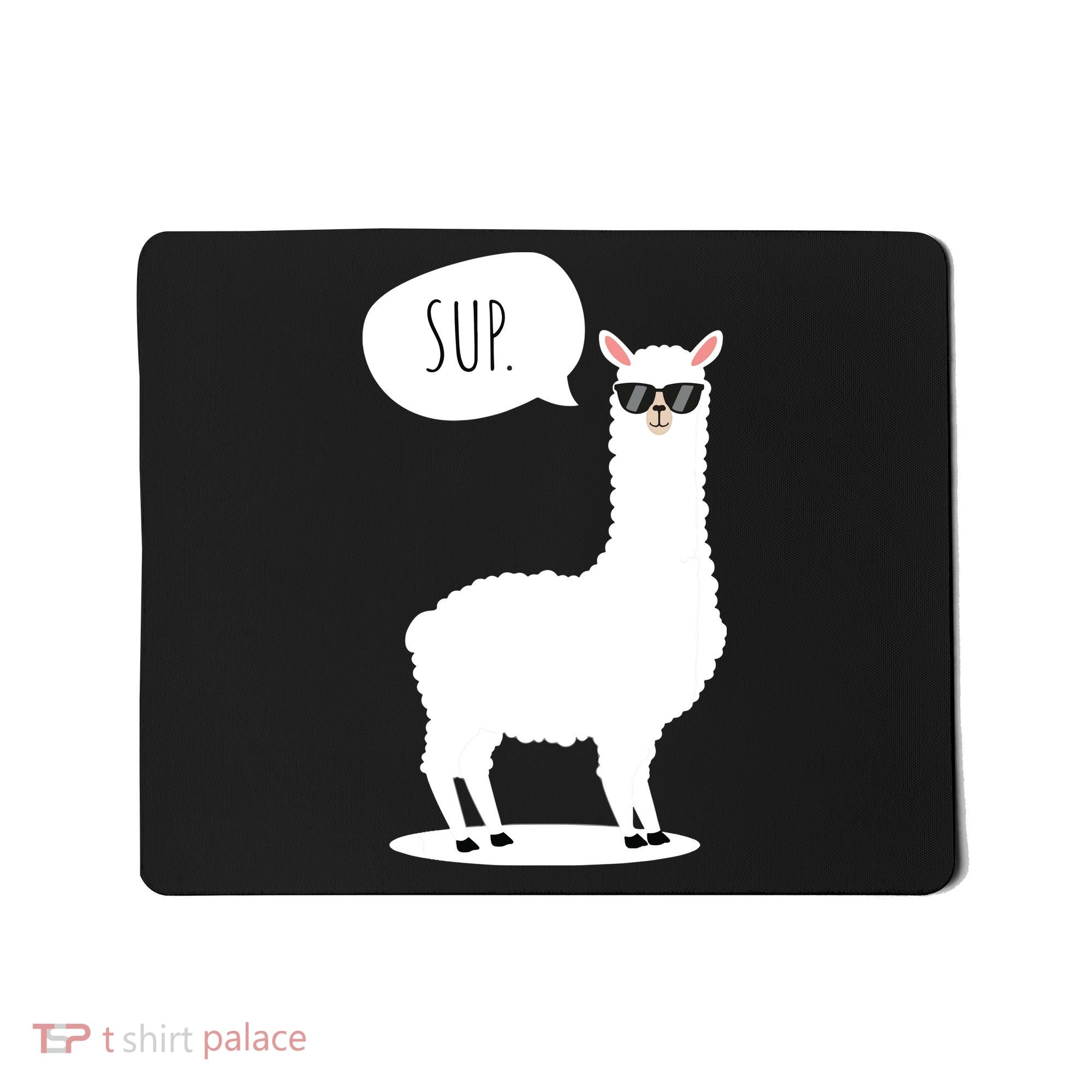 Sup No Drama Llama Alpaca Mousepad